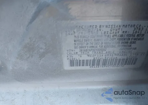 2014 Nissan Sentra Fe+ S/Fe+ Sv/S/Sl/Sr/Sv z USA, uszkodzony, nr VIN 3N1AB7APXEY228252